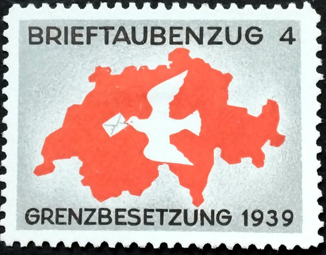 Tutti i francobolli: Brieftaubenzug 4, grau, 2.WK, Wi Bft 6 – Usato da Niederuzwil venduto da LichtPhil