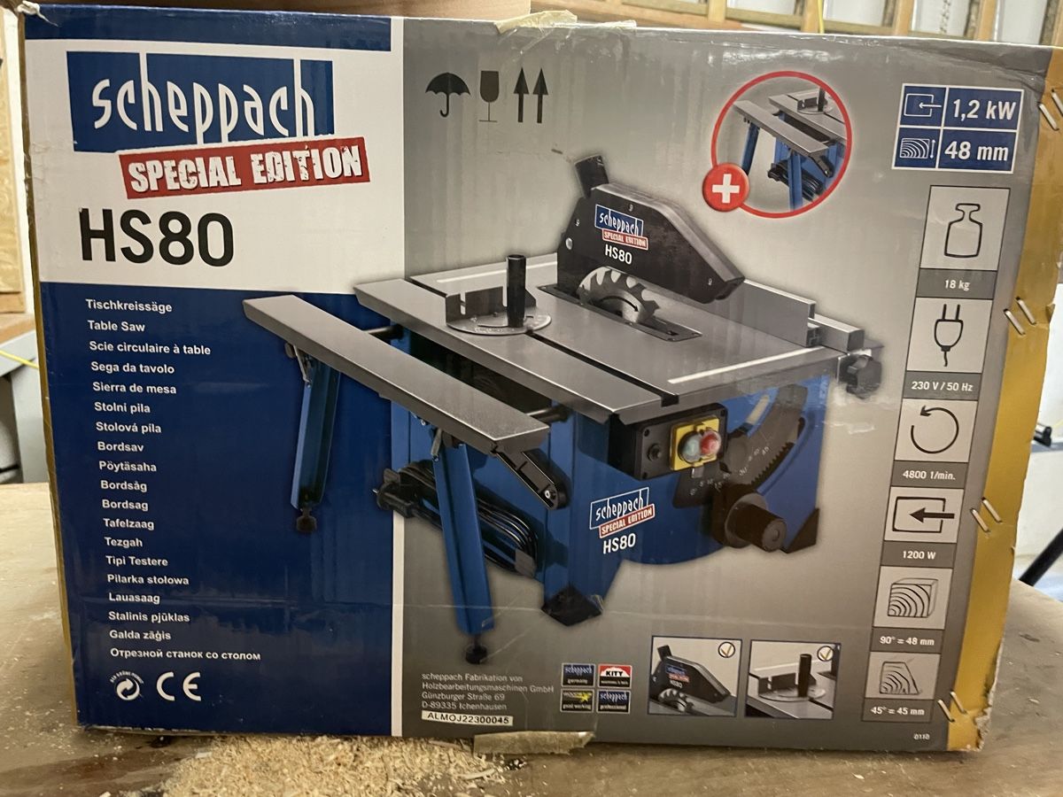 Scheppach Sägen: Scheppach Hs80 Special Edition table saw – Gebraucht aus Hornussen von junglej 1