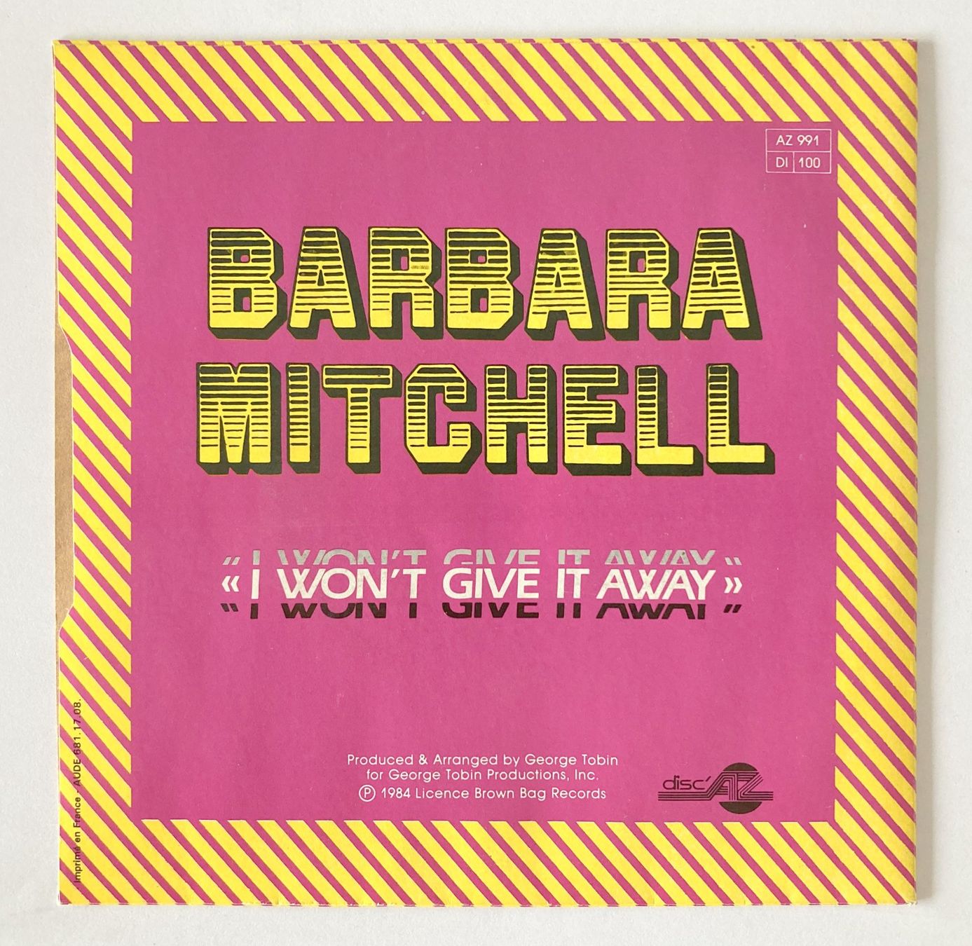 Vinyles: BARBARA MITCHELL - I WON'T GIVE IT AWAY – D'occasion à Bottens par hotter-than-hell 1