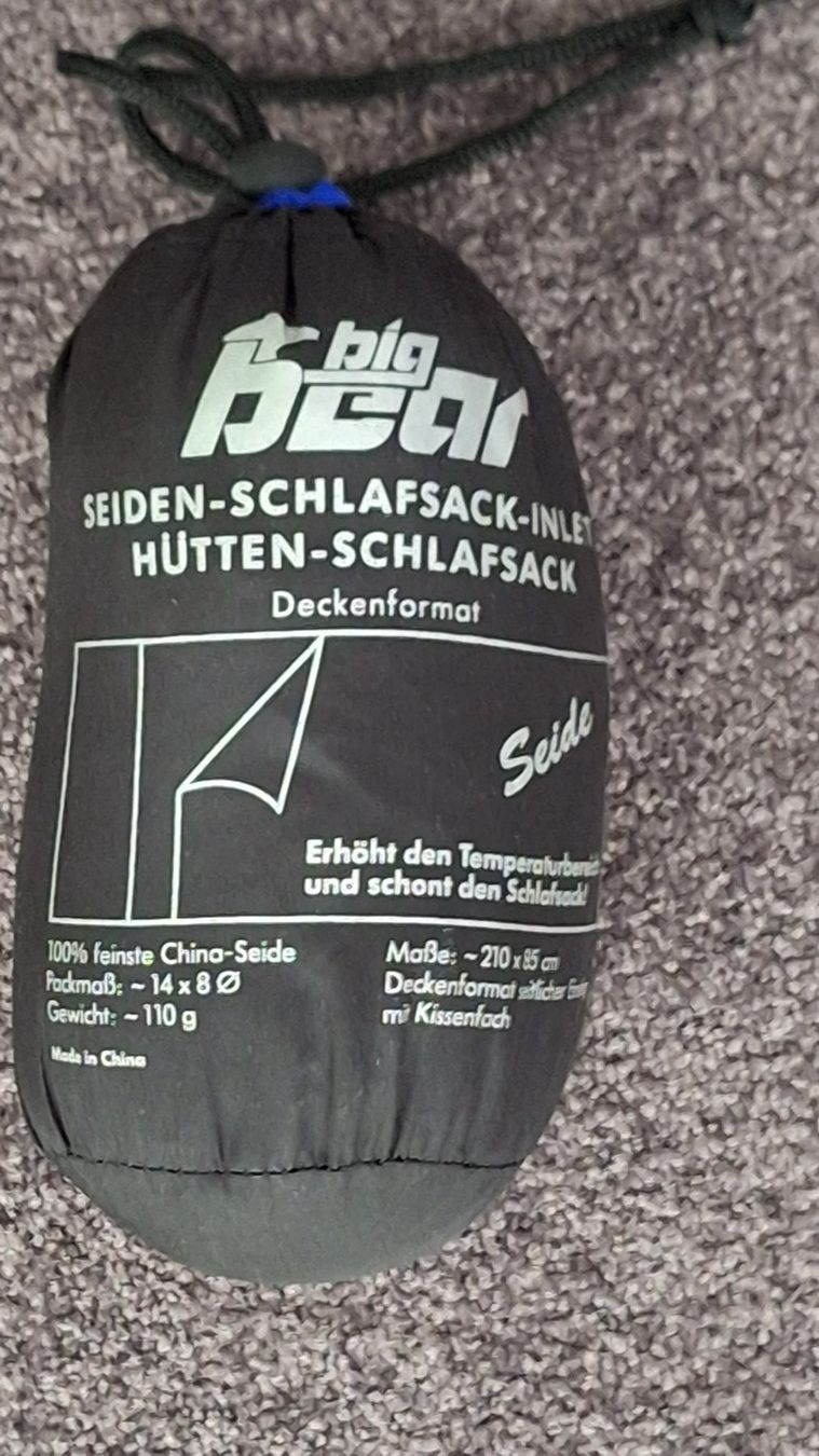 Schlafsäcke: Big Bear Seiden Schlafsack Deckenformat – Gebraucht aus Bürglen von Katerlumpi.19
