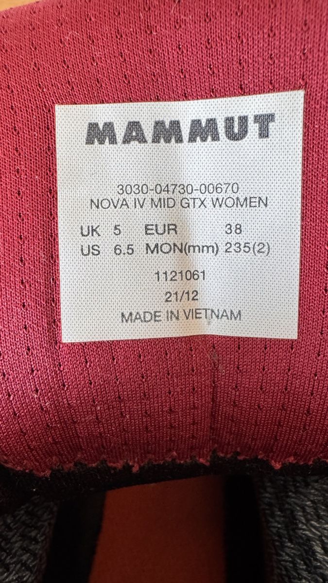 Mammut Scarpe da donna: Wanderschuhe Mammut Nova IV Mid GTX Damen Gr. 38 – Usato da Oetwil an der Limmat venduto da Eiselfe 5