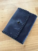Leder Portemonnaie / dunkelblau
