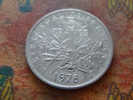 FRANCE  5 Francs  1978