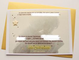✨HANDGEMACHTE Weihnachtskarte A5 "Der Weihnachtsgedanke" G
