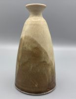 Vintage Vase Studiokeramik braun beige signiert C.R.B