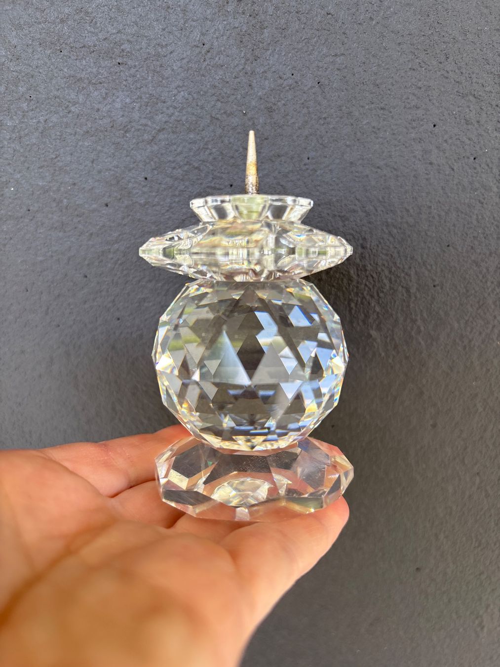 Swarovski Portacandele: Swarovski crystal vintage candle holders – Usato da Steinhausen venduto da ChromeVintage 1