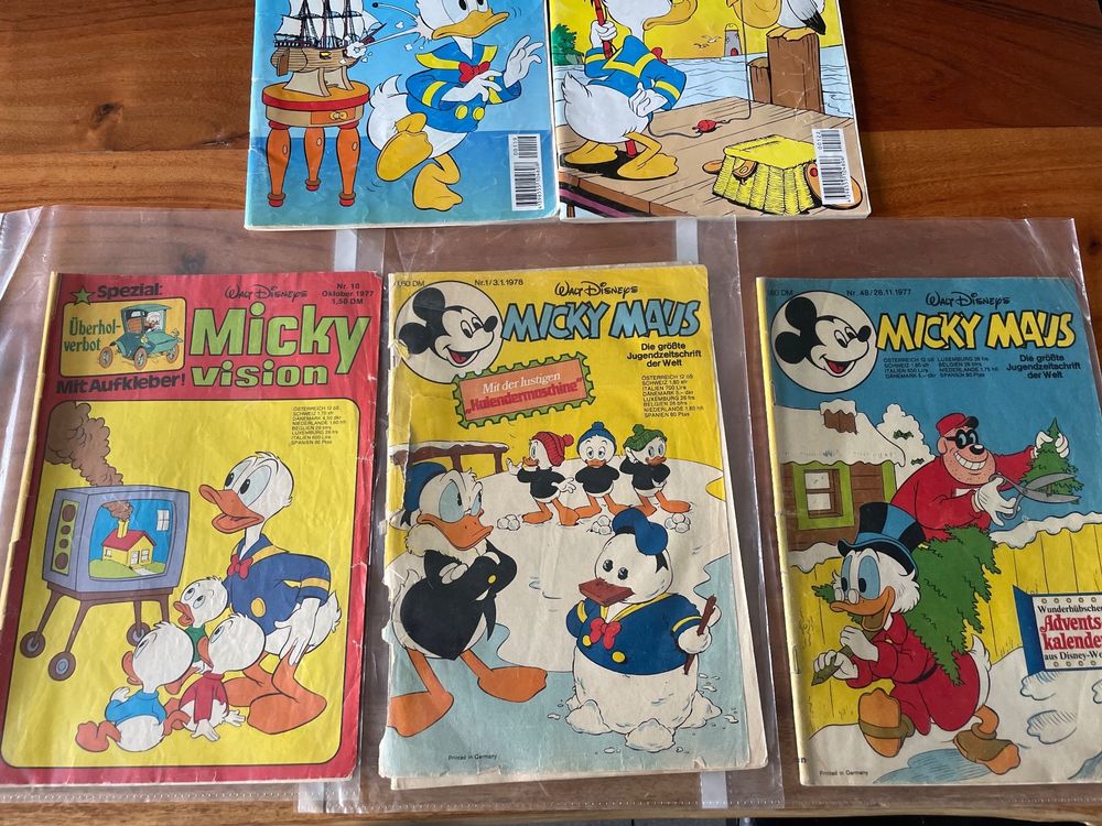 Alt bis sehr alte Micky Maus und Donald Duck-Vintage ab 1977 (Gebraucht ...