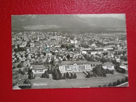 Solothurn Gesamtansicht mit Bürgerspital 1956 s/w Karte
