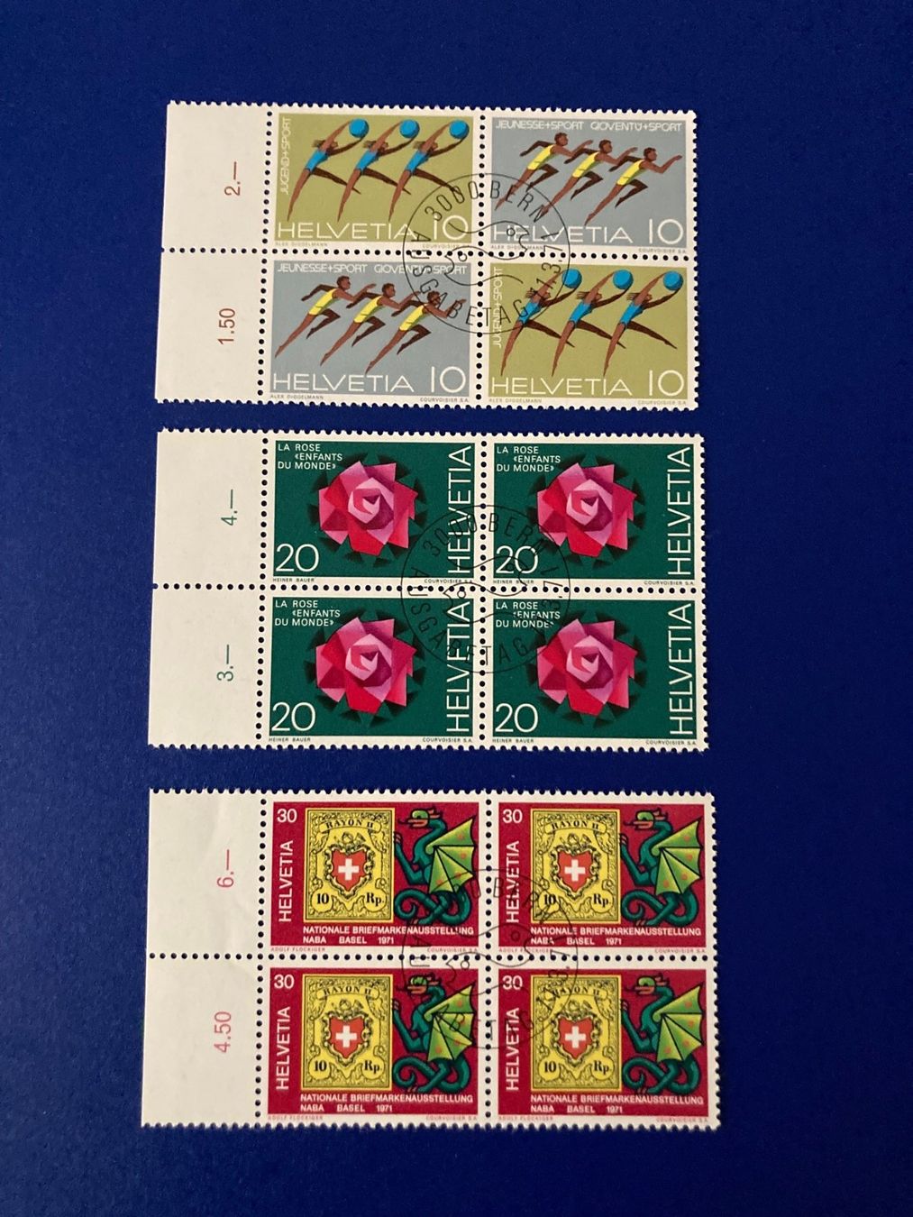 Tutti i francobolli: Markenserien 4er Blöcke mit ET-Stempel – Nuovo (secondo la descrizione) da Ringgenberg BE venduto da Tennis1140