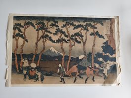 Estampe japonaise ancienne état moyen 30x44cm
