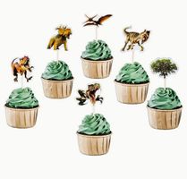 15X DEKO F. KUCHEN,MUFFINS, DINOSAURIER