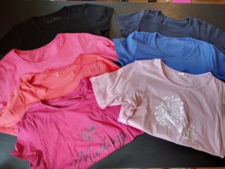 7er Paket Damen T-Shirts Grösse S/M Frühling Sommer