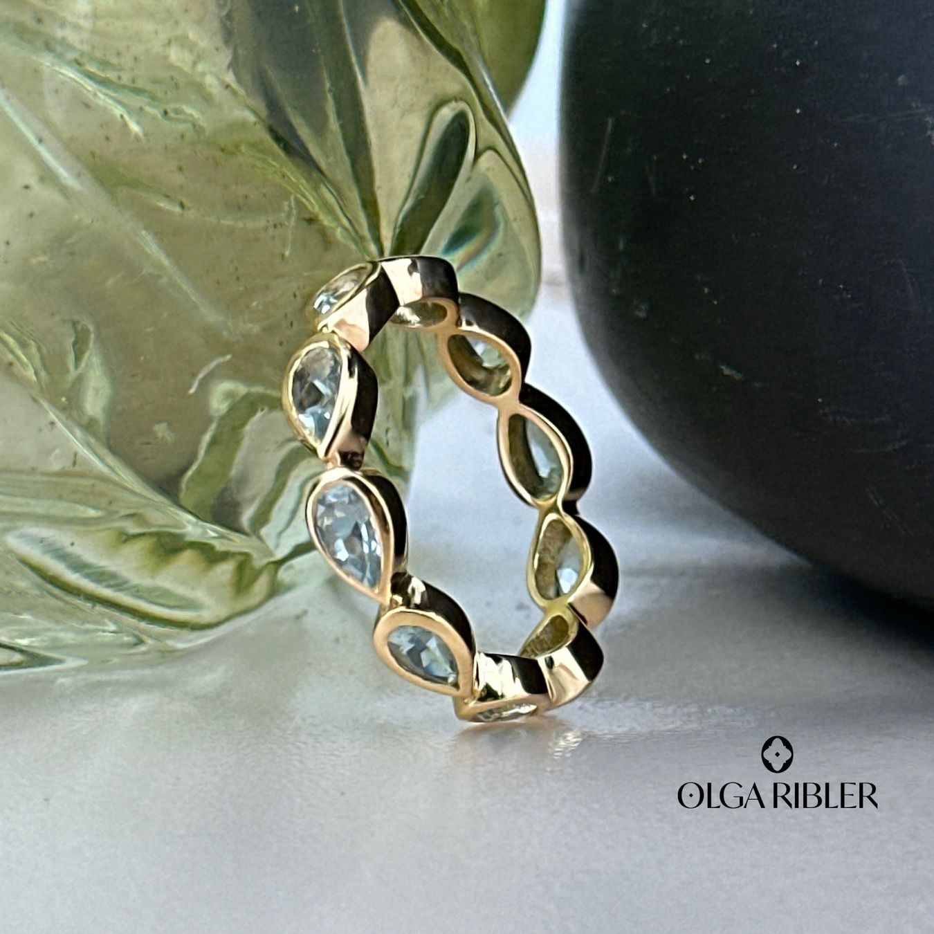 Olga Ribler Ringe: Memory Ring mit Blautopas Grösse 56 – Neu (gemäss Beschreibung) aus Luzern von Schmuckoutlet 5