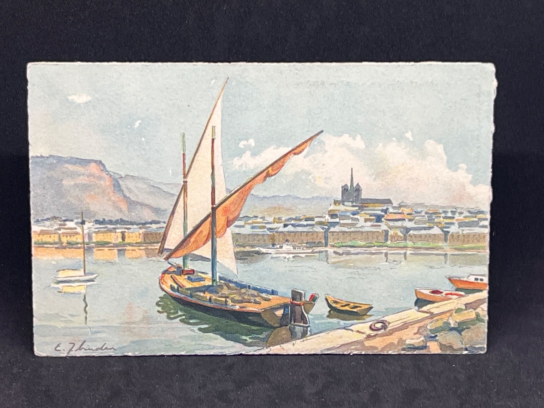 Ansichtskarten: Genève. La Rade – Gebraucht aus Widnau von Brusi9