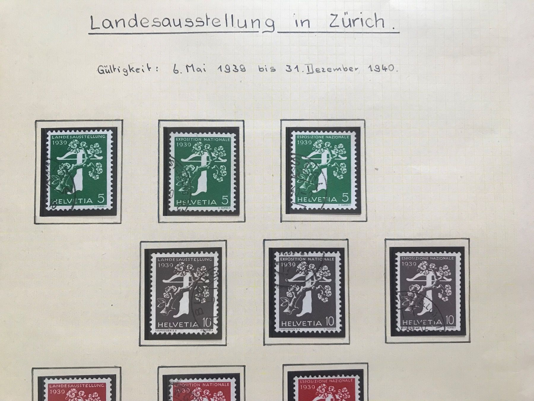 Tous les timbres: 1939, Schweizer Landesausstellung – D'occasion à stäfa par brandy66 1