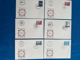 1997 Sechs verschiedene Ersttagsbriefe