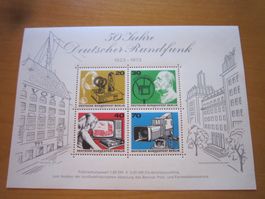 D 1973 Block deutscher Rundfunk
