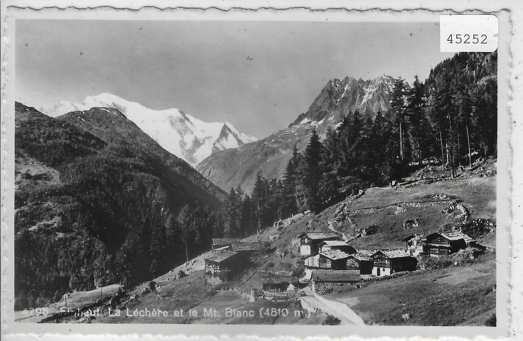 Ansichtskarten: Finhaut - La Lechere et Mt. Blanc – Gebraucht aus Ettingen von Kartenplanet
