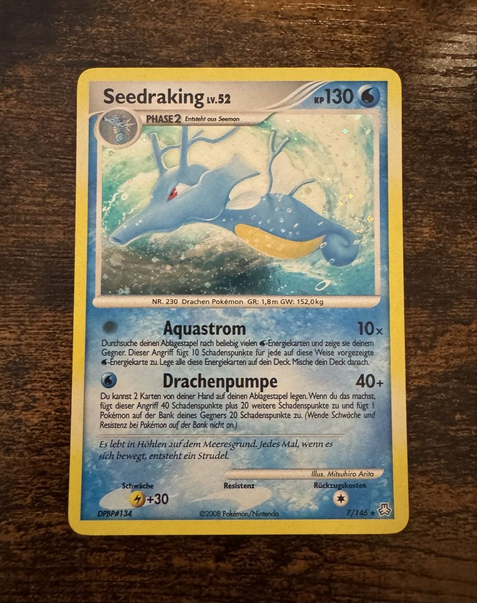 Pokémon Carte collezionabili: Seedraking Holo 7 - DE – Usato da Zürich venduto da LJF