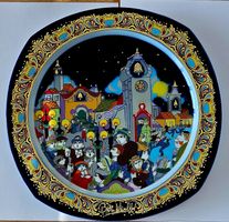 Rosenthal Weihnachtsteller 1988 von Bjorn Wiinblad