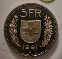 5 Franken 1991 selten