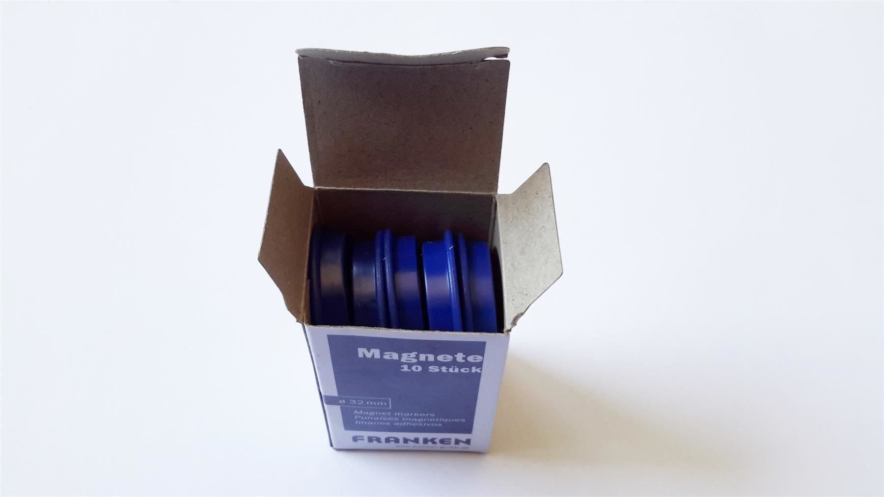 Calamite: Magnete 10 Stück, 32 mm, blau – Nuovo e nell'imballaggio originale da St. Gallen venduto da cointec 7