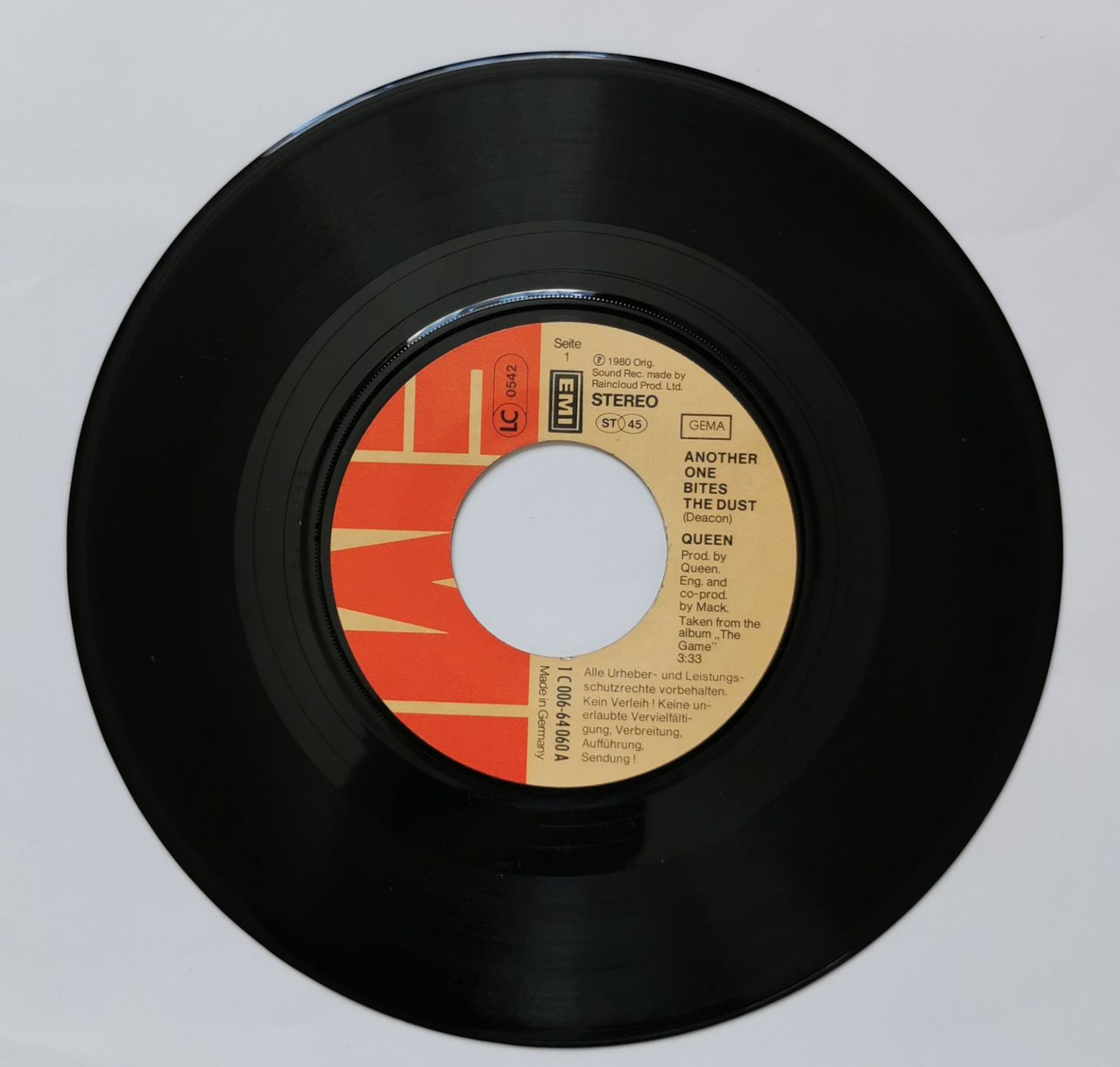 Dischi in vinile: Queen - Another One Bites the Dust 7'' Vinyl Single 1980 ... – Usato da Birsfelden venduto da dsc_f8gx 2