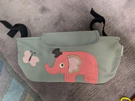 Kinderwagentasche Elefant Schmetterling
