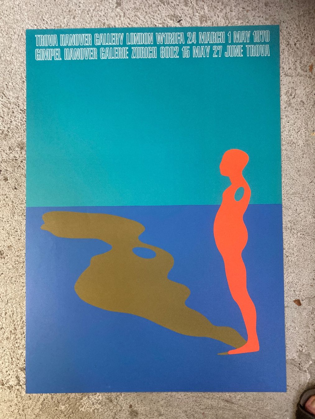 Grafiken & Lithographien: Trova - Austellungsplakat   -  Lithogaphie 1970 – Gebraucht aus zürich von papalapa