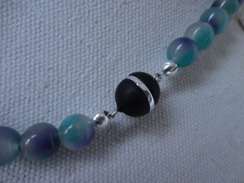 Catenine: Halskette - Jade gefärbt – Nuovo (secondo la descrizione) da Biberist venduto da tl-schmuck 3