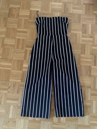 Jumpsuit gestreift schwarz weiss Grösse S