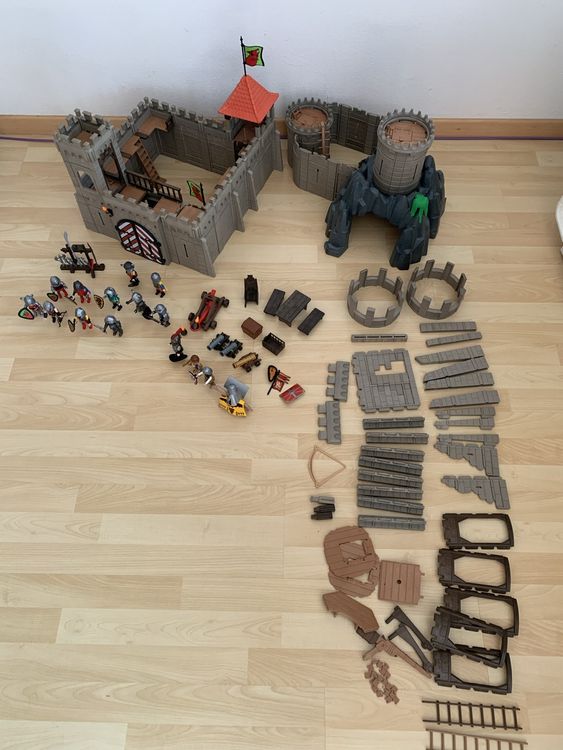 PLAYMOBIL 3667 – Château Et Soldats – Avec Boîte Et Notice – Occasion