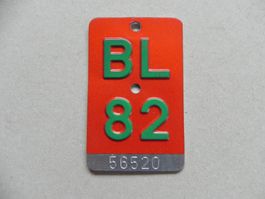 Velonummer Velo Nummer BL 82 Baselland 1982 Bike Geschenk