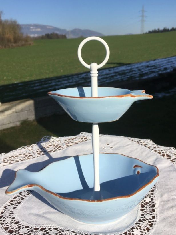 Tutte le decorazioni: ETAGERE  MIT  FISCH - SCHALEN – Usato da Subingen venduto da ArtBead 1