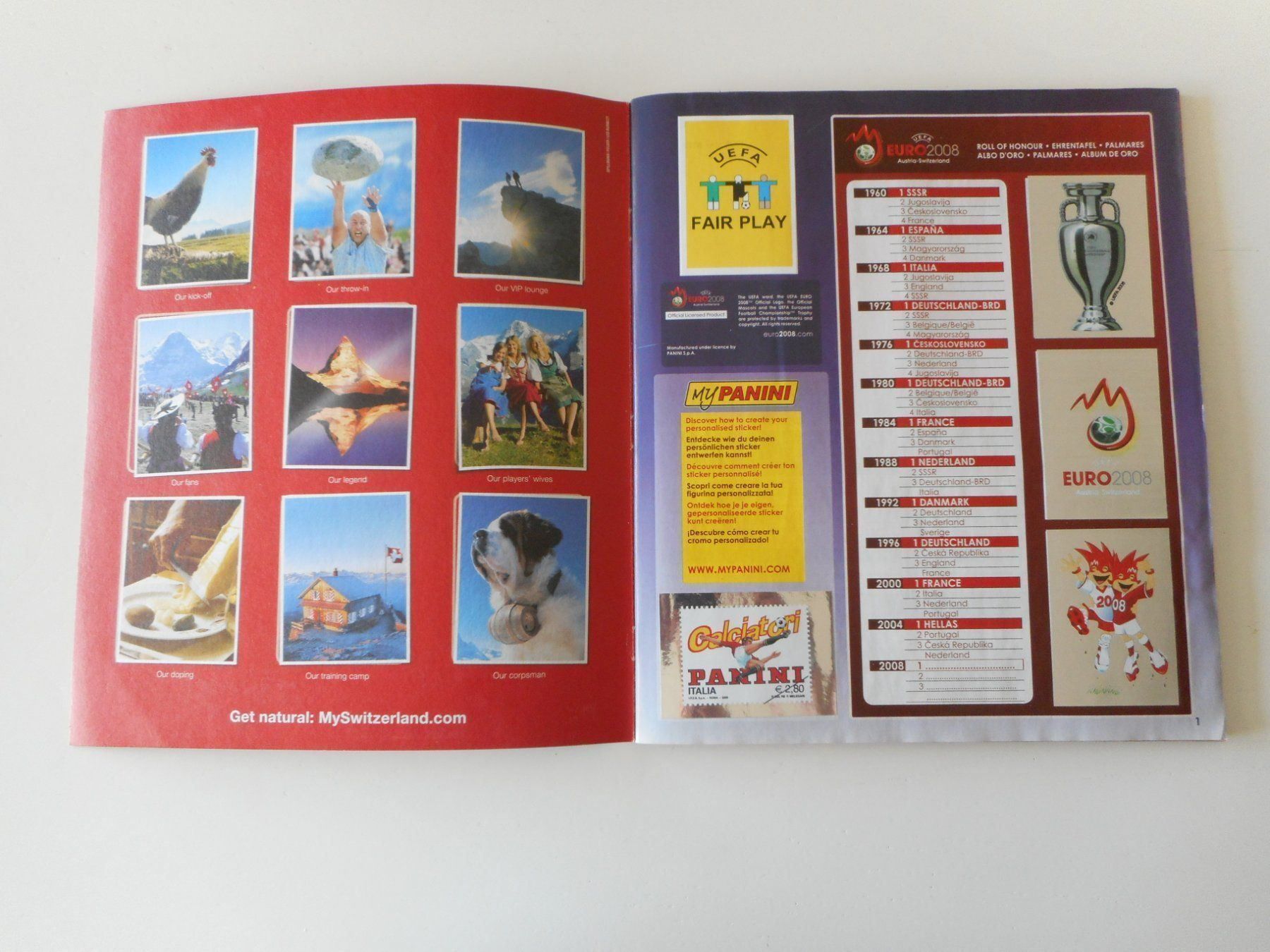 Panini Sammelbilder & Trading cards: Panini EM/Euro Album 2008 komplett 5 – Gebraucht aus Cham von Paniniworld 2