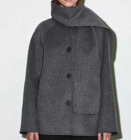 COS KURZJACKE AUS DOUBLEFACE-WOLLE MIT SCHAL