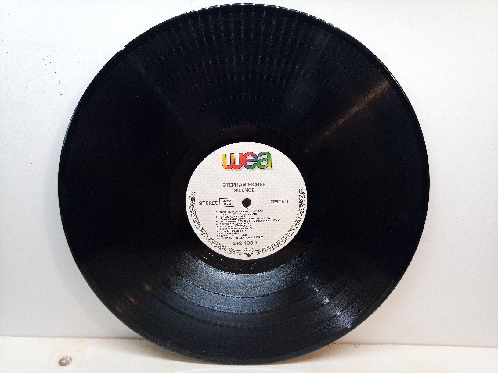 Schallplatten: Stephan Eicher Silence LP Vinyl 1987 – Gebraucht aus basel von markusb07 3