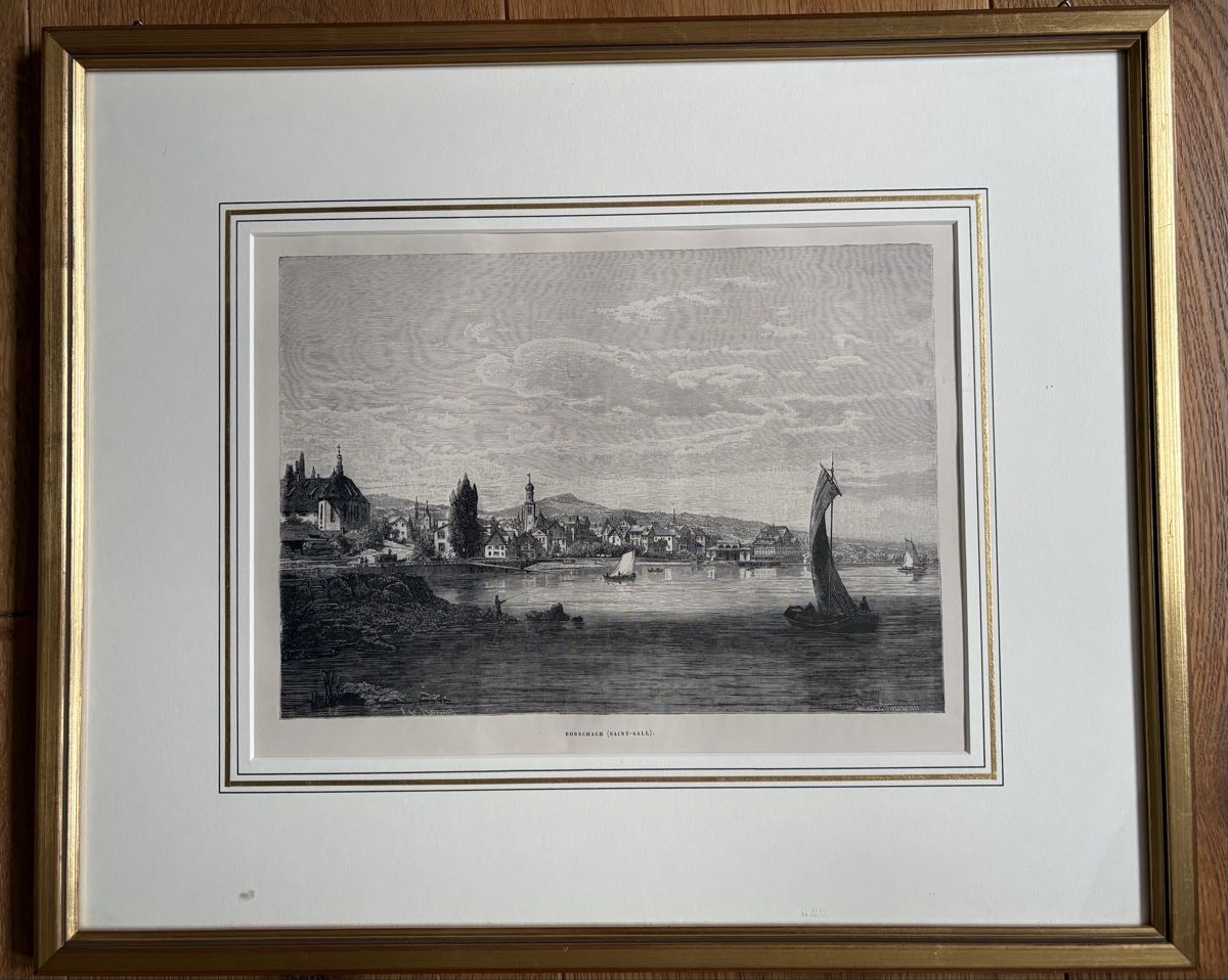 Incisioni: Rorschach von Osten um 1870 – Usato da Goldach venduto da Lebel