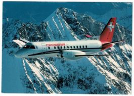 Crossair SF 340 Cityliner over Bernese Alps