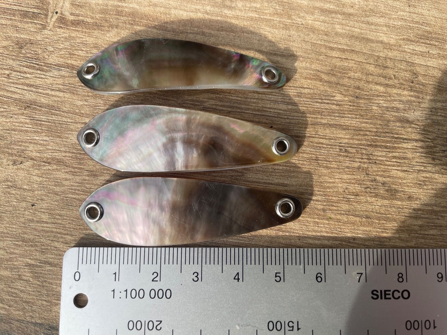 Köder: Perlmuttspange Black Pearl Drops, ca. 55 mm – Neu (gemäss Beschreibung) aus Arbon von Helmuth 5