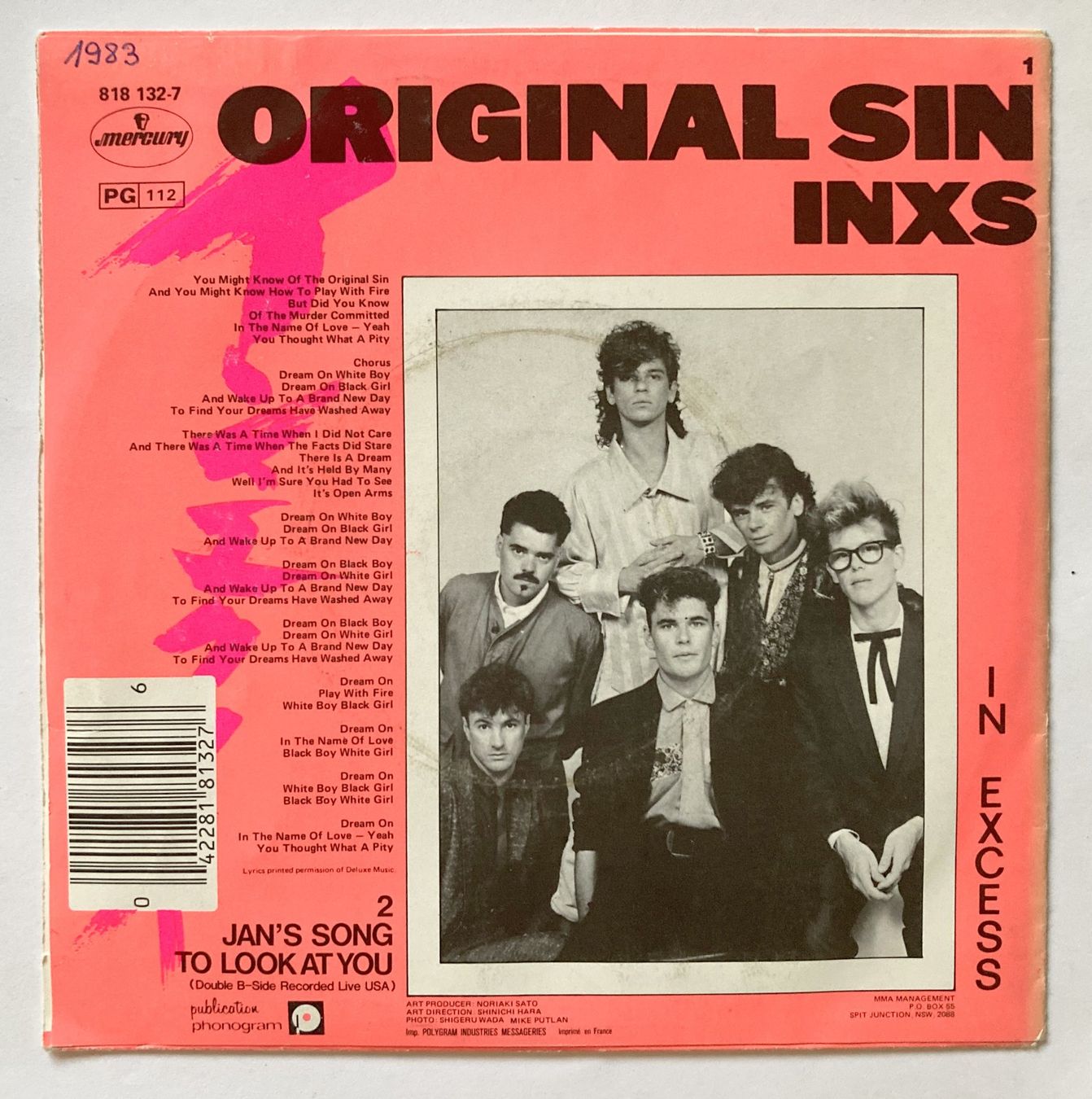 Dischi in vinile: INXS - ORIGINAL SIN – Usato da Bottens venduto da hotter-than-hell 1