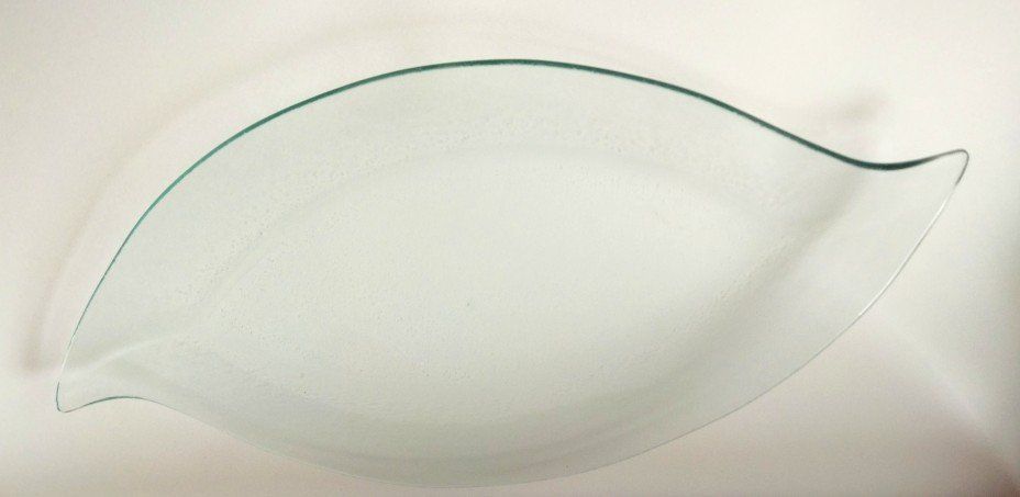 Piatti di portata: flache Glasschale, Tee-Blatt – Usato da Wohlenschwil venduto da juliavst