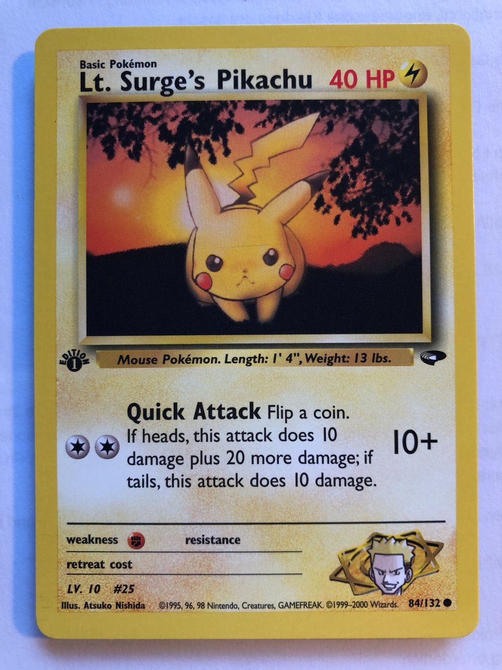 Carte collezionabili: Lt. Surge's Pikachu 1st Gym Challenge - MINT - ab 1.- – Usato da Giubiasco venduto da dan_pr8b