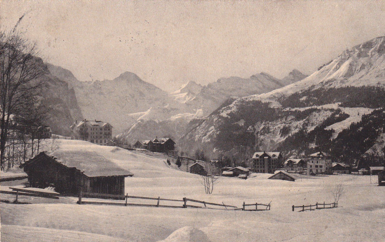 Cartoline postali: Wengen gegen Müren  1913 – Usato da Cormoret venduto da Pascalll2001