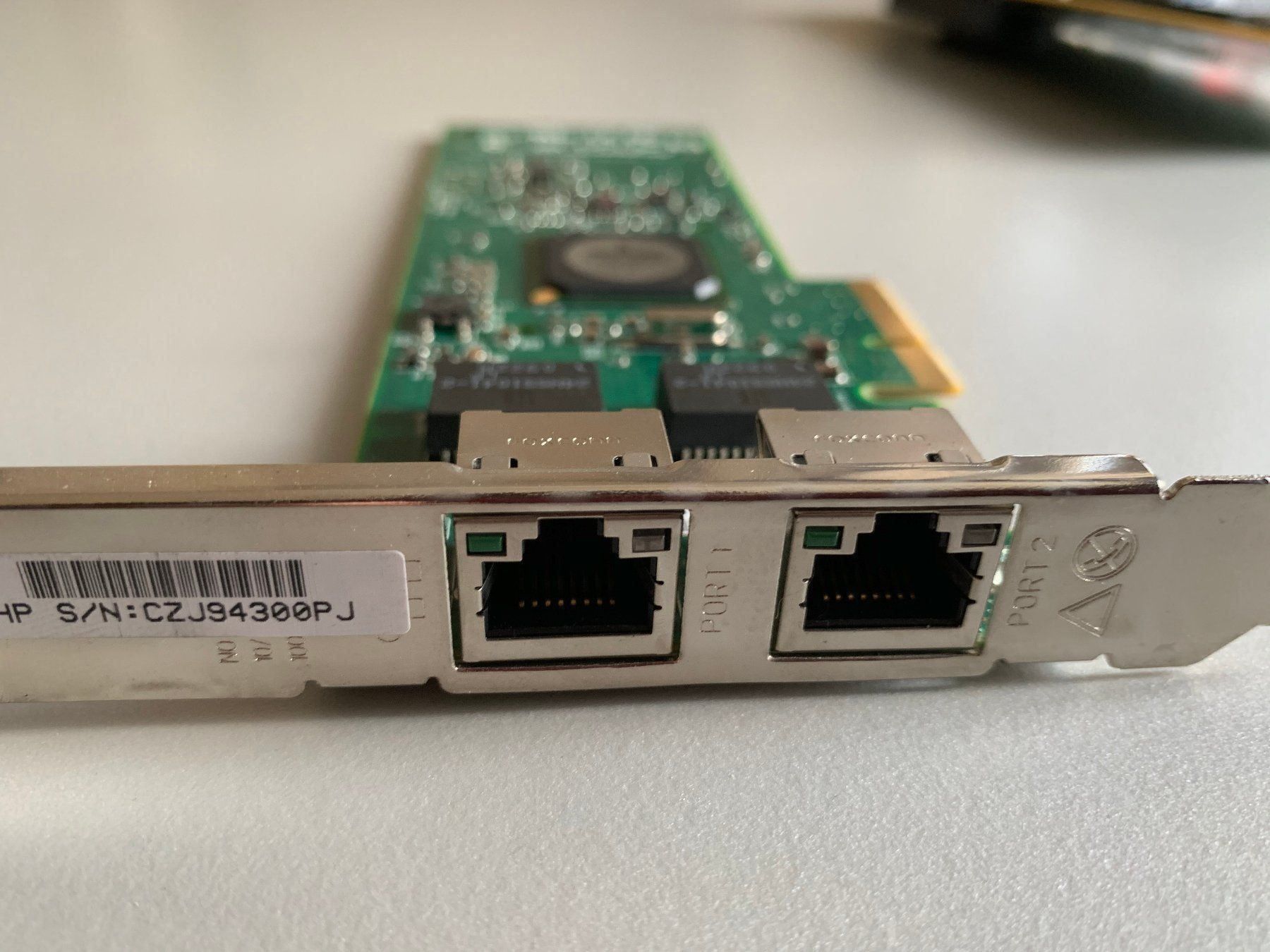 Hewlett Packard PCs: HP Dual-Port RJ-45 PCI-E Ethernet Card – Gebraucht aus Langwiesen von Restposten-24 1