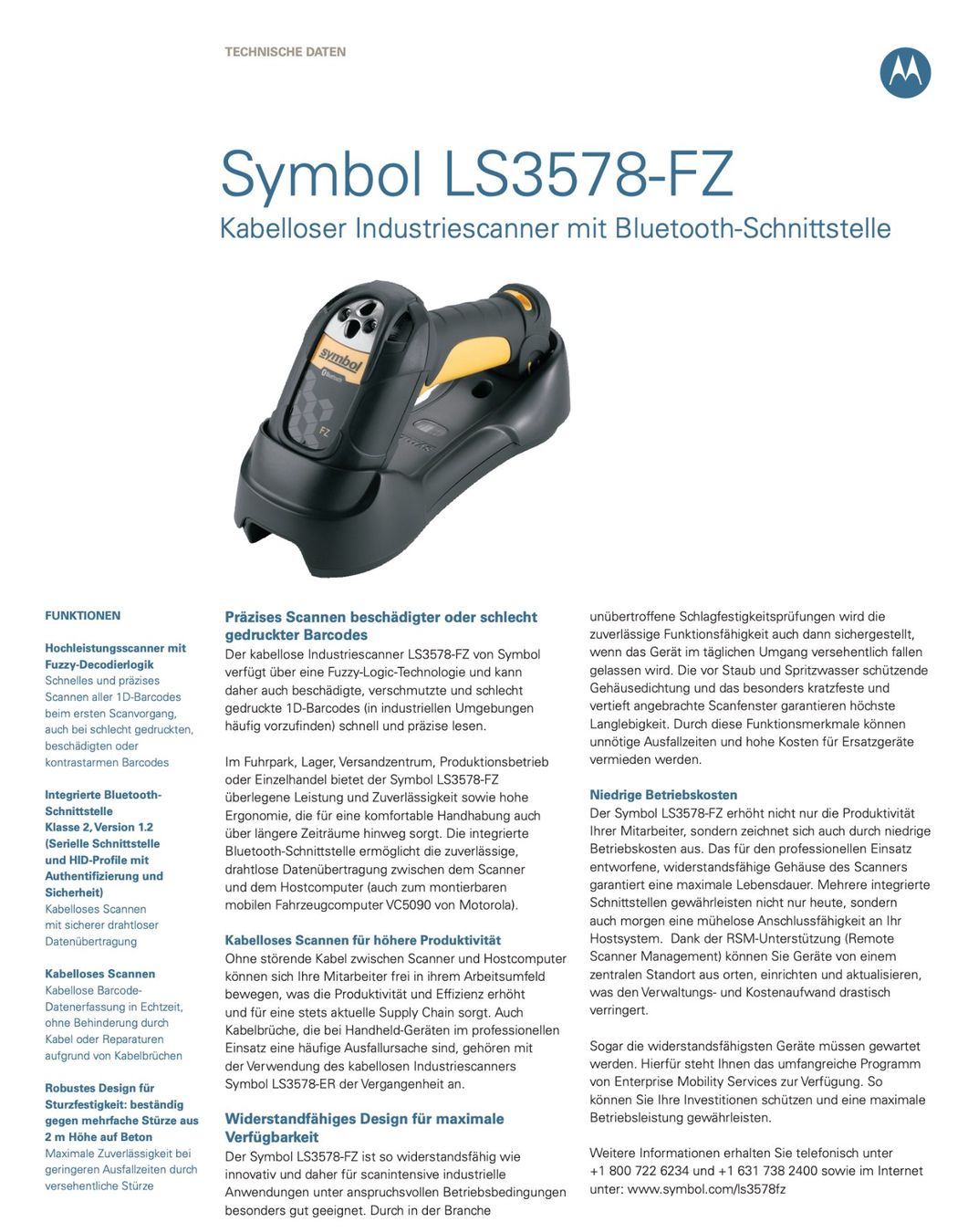 Motorola Scanner: BAR Code Hand Scanner - Motorola LS 3578 – Gebraucht aus Emmen von Highlife_Technik 2