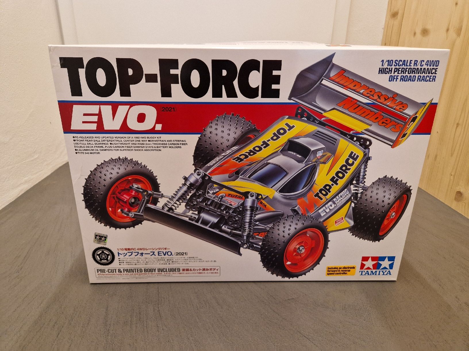 Tamiya Modellismo RC: Tamiya 47470 Top Force Evolution (2021) Bausatz, NEU – Nuovo e nell'imballaggio originale da Ersigen venduto da feldschen 2