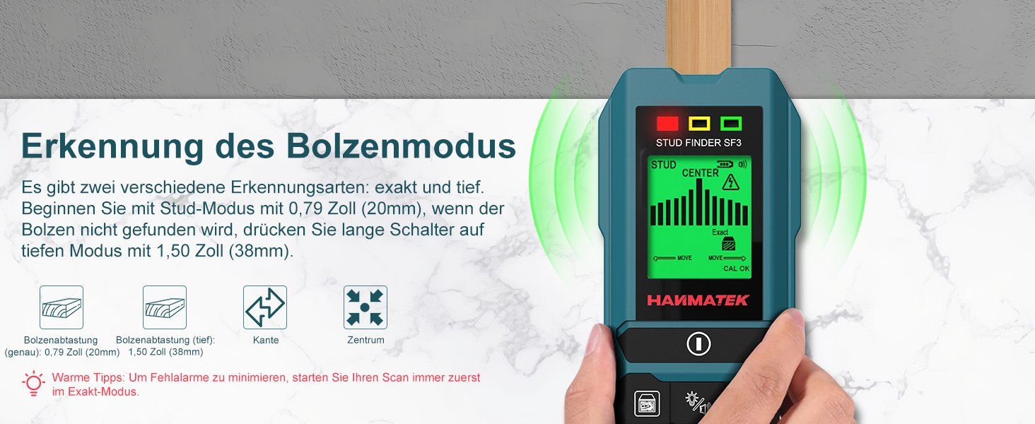 Misurare: Ortungsgerät Wand Scanner Detektor Multifunktional – Nuovo e nell'imballaggio originale da Geneve venduto da Titi2008 6