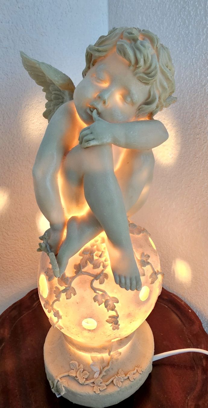 Statuette: NOSTALGISCHE, ROMANTISCHE ENGEL LAMPE – Nuovo (secondo la descrizione) da Laupen BE venduto da AUSSIEGIRL1109