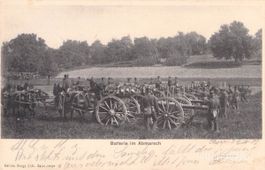 Militär // 1902 Batterie im Abmarsch Soldaten Armee